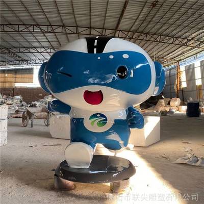 廣西桂林卡通雕塑作品 卡通雕塑定做 廣場氣氛雕塑 聯(lián)尖玻璃鋼雕塑工藝